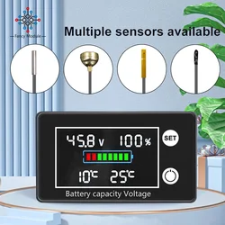 DC9-100V Battery Capacity Dndicator Voltmeter LCD Digital Meter DC12V 24V 36V 48V 60V 72V 84V Voltage Tester for Lithium Battery