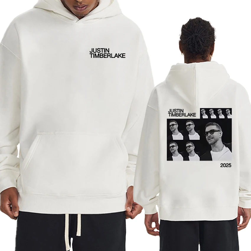 

Singer Justin Timberlake Forget Tomorrow World Tour 2025 Graphic Hoodie Unisex fashion Y2k pullovers Men women Fleece Sweatshirt