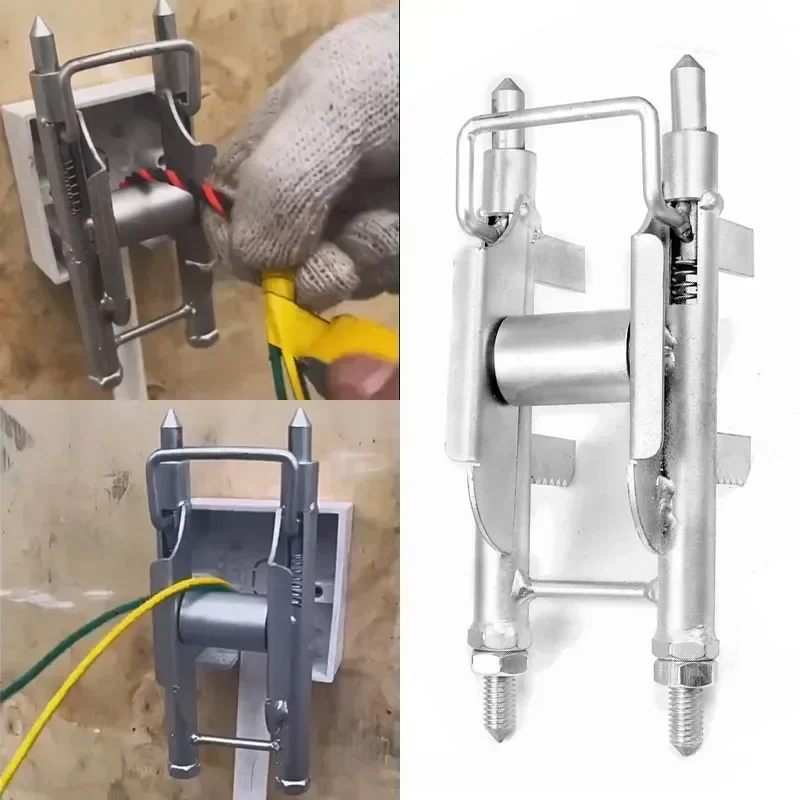 

With Auxiliary Fish Roller Tool Reel Cable Cable Puller Threading Conduits Aid Universal Pulley Wire Box Wire Electrician Wall