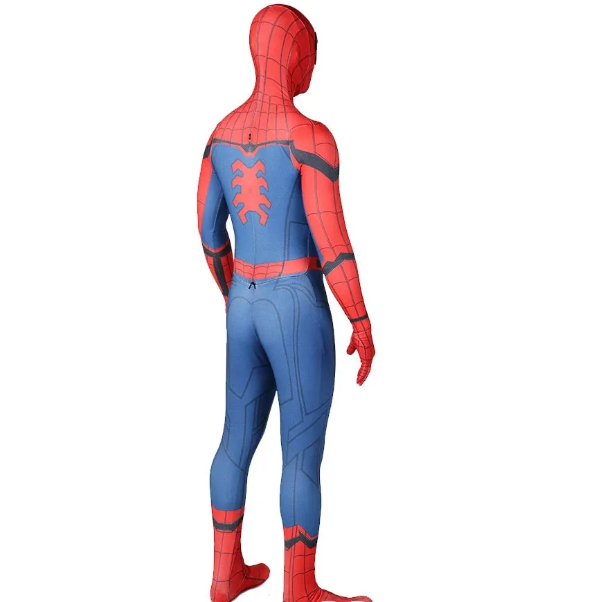 Home Coming SM Cosplay Superhero Man Costume 3D Printed Spandex Zentai BodySuit Halloween Costume For Adult - view 6