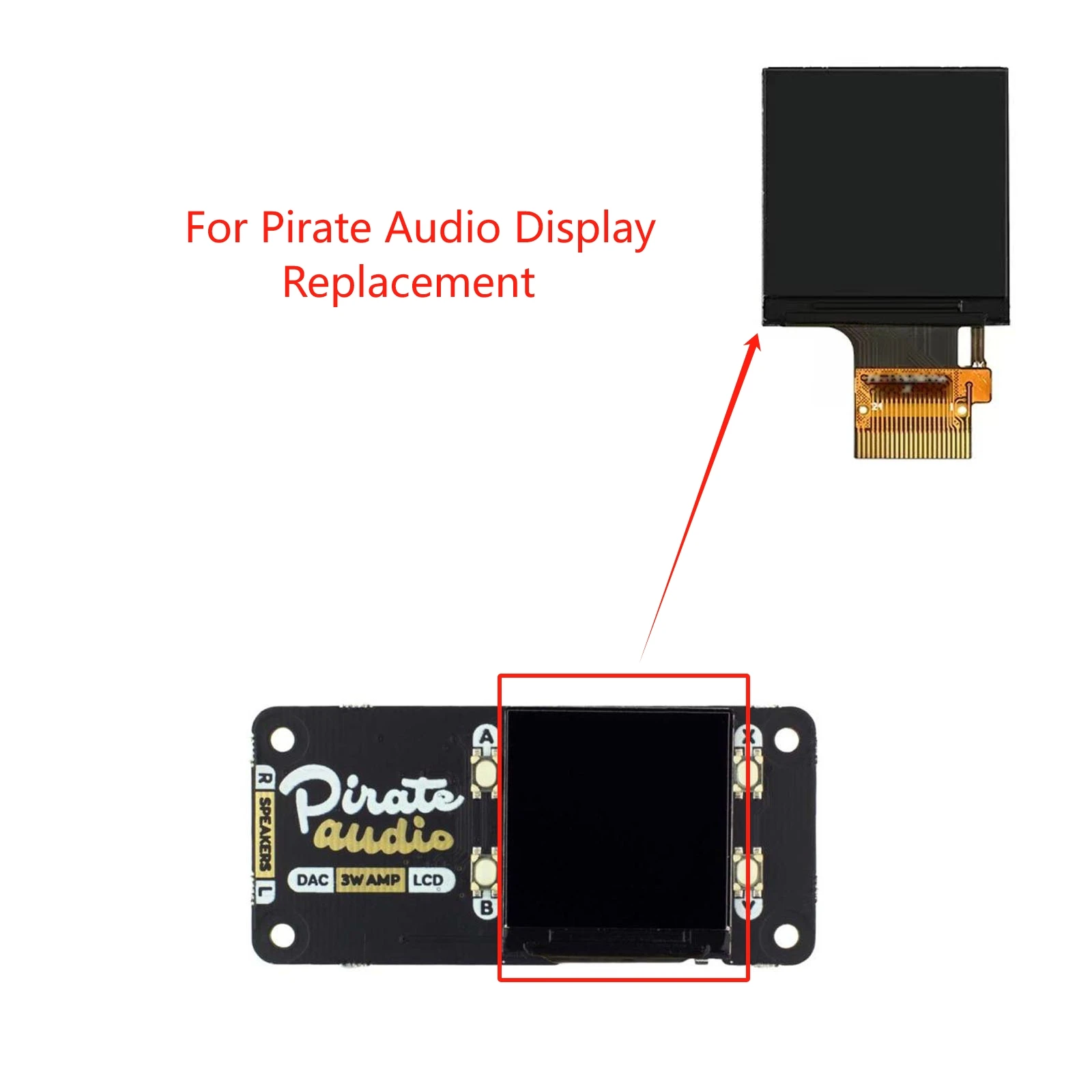 

Новый полноцветный 1,3-дюймовый IPS ЖК-дисплей для Pirate Audio Drive IC ST7789 240x240 Замена