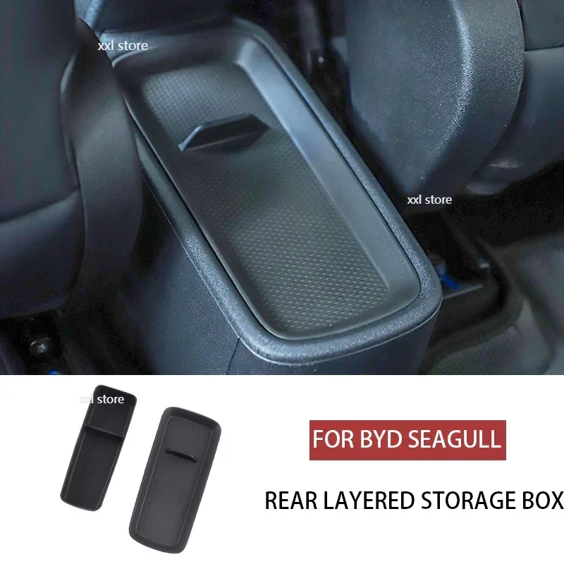 

Car Rear Storage Box For BYD Seagull High Quality Storage Box Rear Layered Convenient Storage Box Auto Interior Accessories