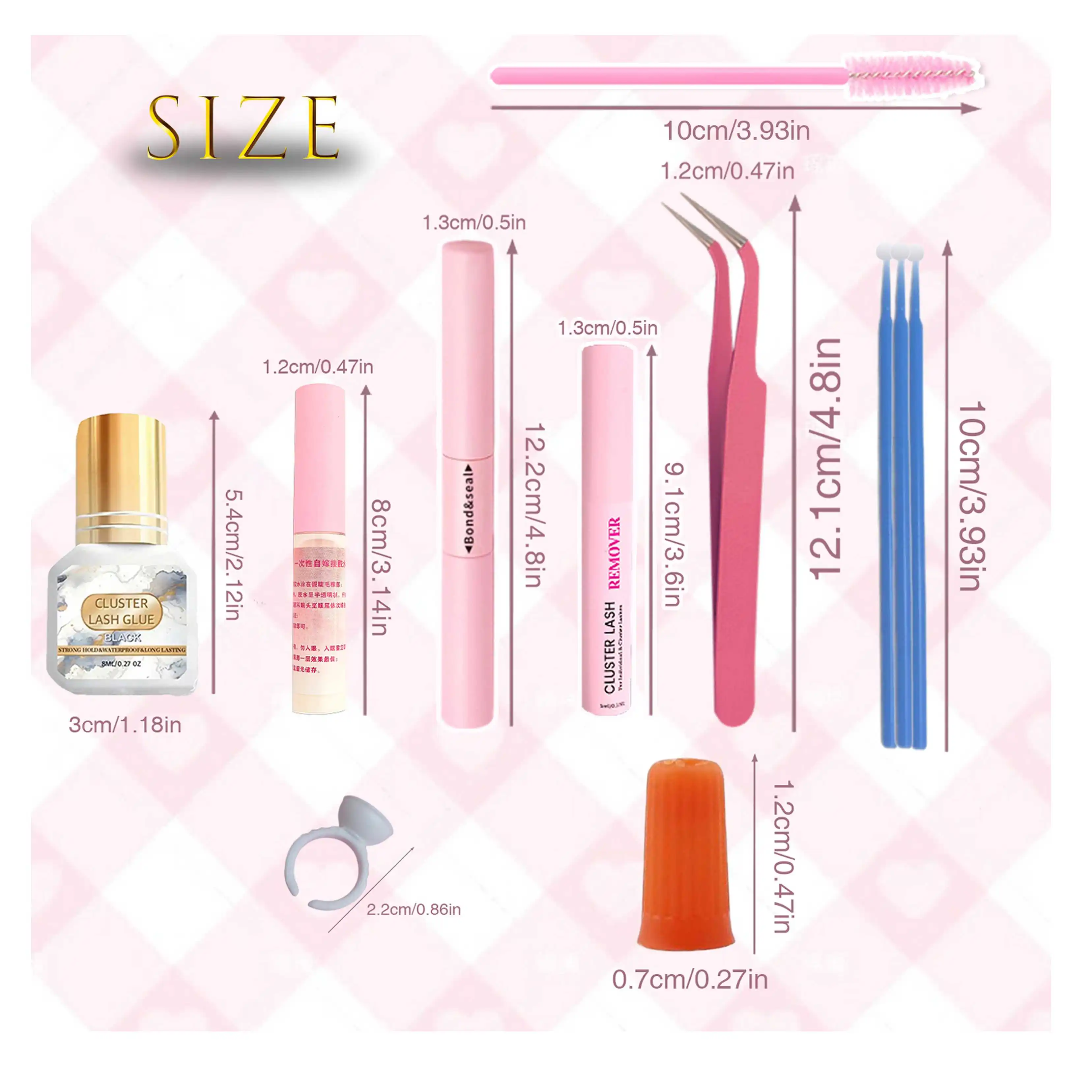 あなたの頼りになるまつげ接着剤キット – 選べる3種類のまつげ接着剤、防水、無香料、簡単！
