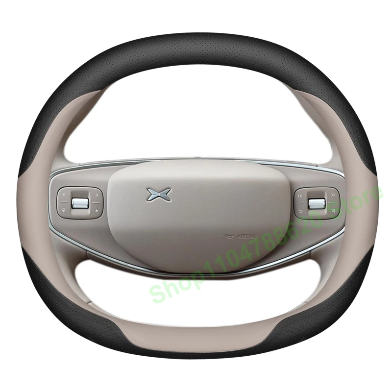 

Автомобильный нескользящий кожаный чехол на руль, износостойкий чехол на ручку без запаха, универсальный, всесезонный для Xiaopeng X9 2025