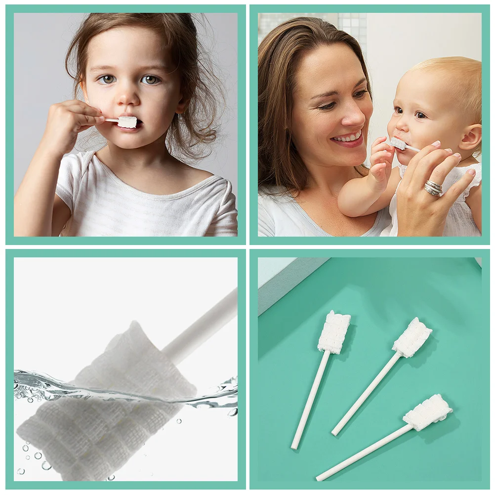 

10Pcs Baby Oral Care Tools Newborn Mouth Cleaner Soft Gauze Toothbrush for Infants Lightweight Travel-Friendly Tongue Scraper