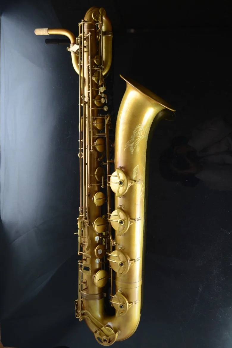 Professional Use Tone Eb Unlacquer Color Baritone Saxophone