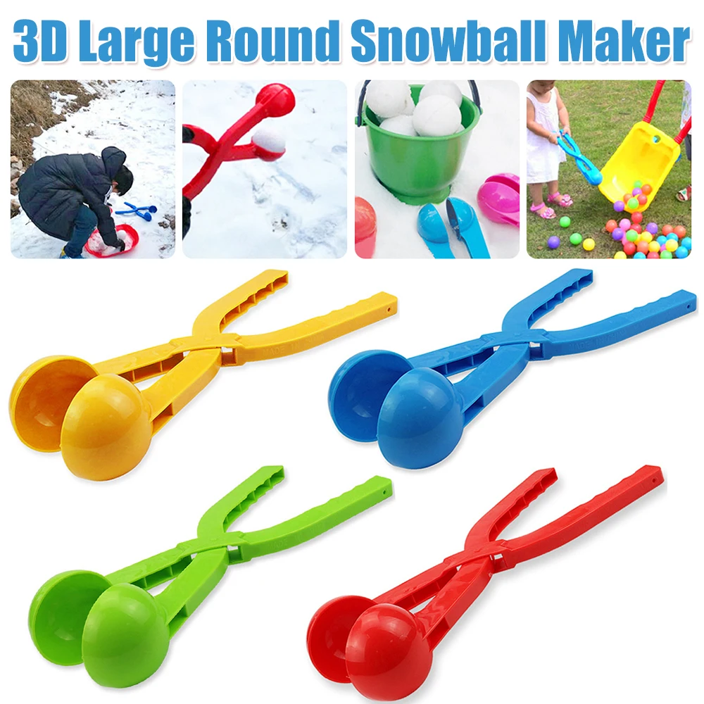 البلاستيك 3D جولة كرة الثلج كليب الاطفال في الهواء الطلق قالب الرمال اللعب مكافحة ثلج صانع كليب في الهواء الطلق اللعب التفاعلية #1