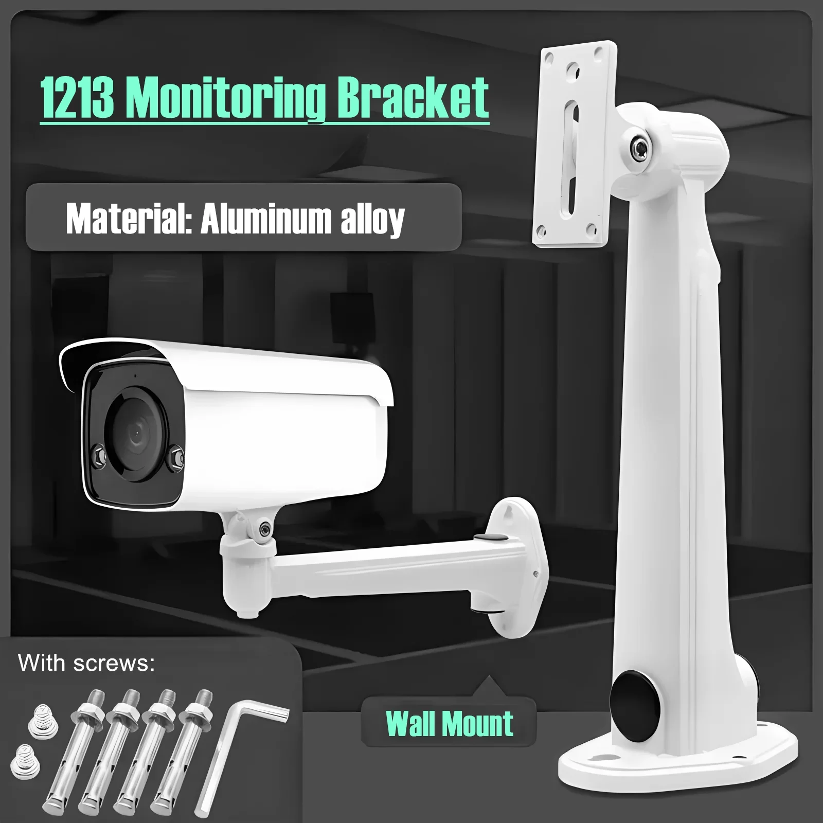 

Adjustable Security Camera Brackets Indoor/Outdoor Security Wall Mount DS-1213ZJ for CCTV Security Camera Surveillance System