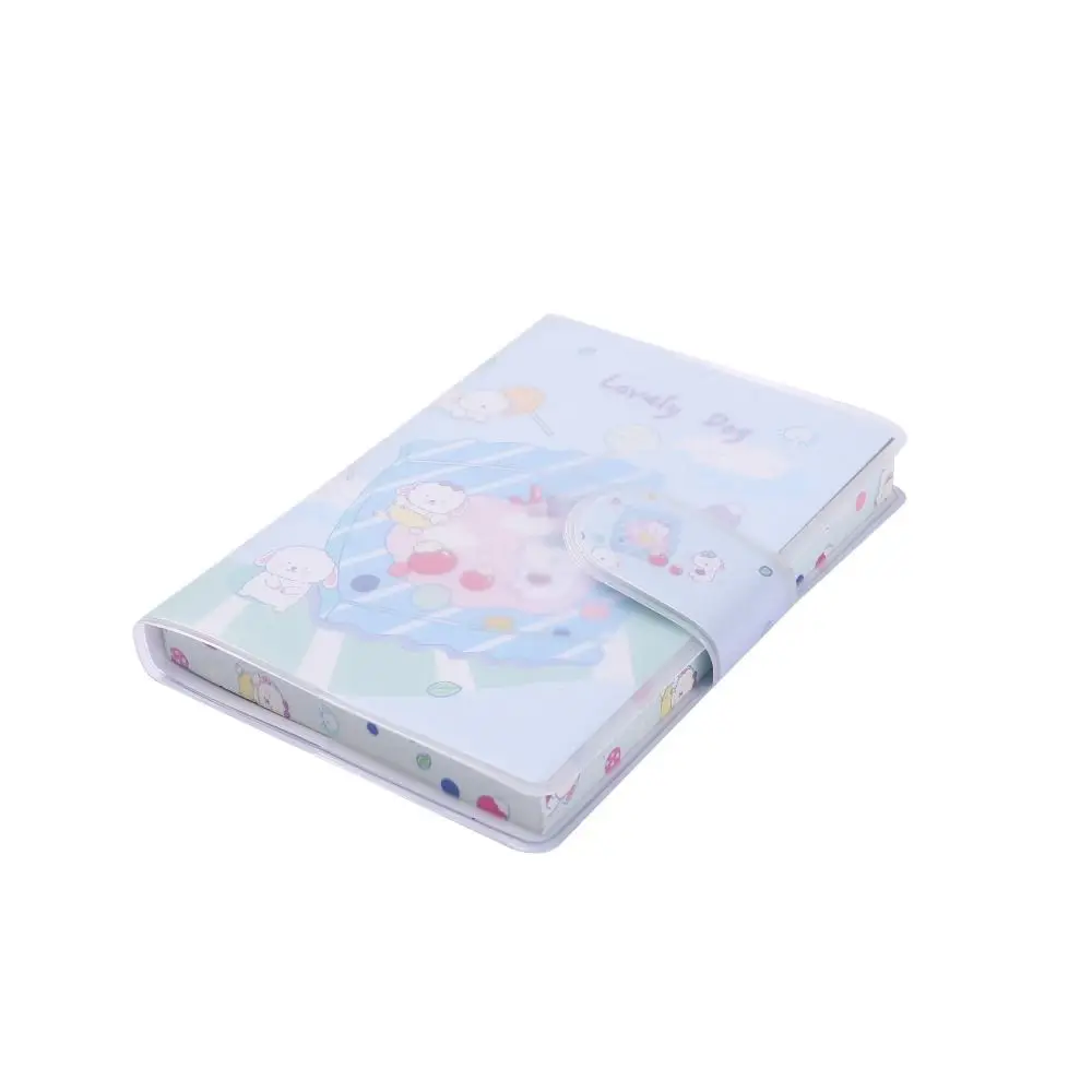 Writing Fluently Portable Pocket Notebook Unique Paper Art Mini Cartoon Notepad With Buckle Cute Rubber Cover Notepad