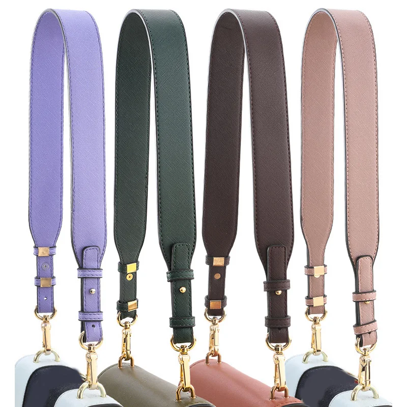 80cm Long PU Leather Bag Strap Accessories for handbags 3.8CM Wide Shoulder Bag Strap For crossbody Replacement Strap For Bags