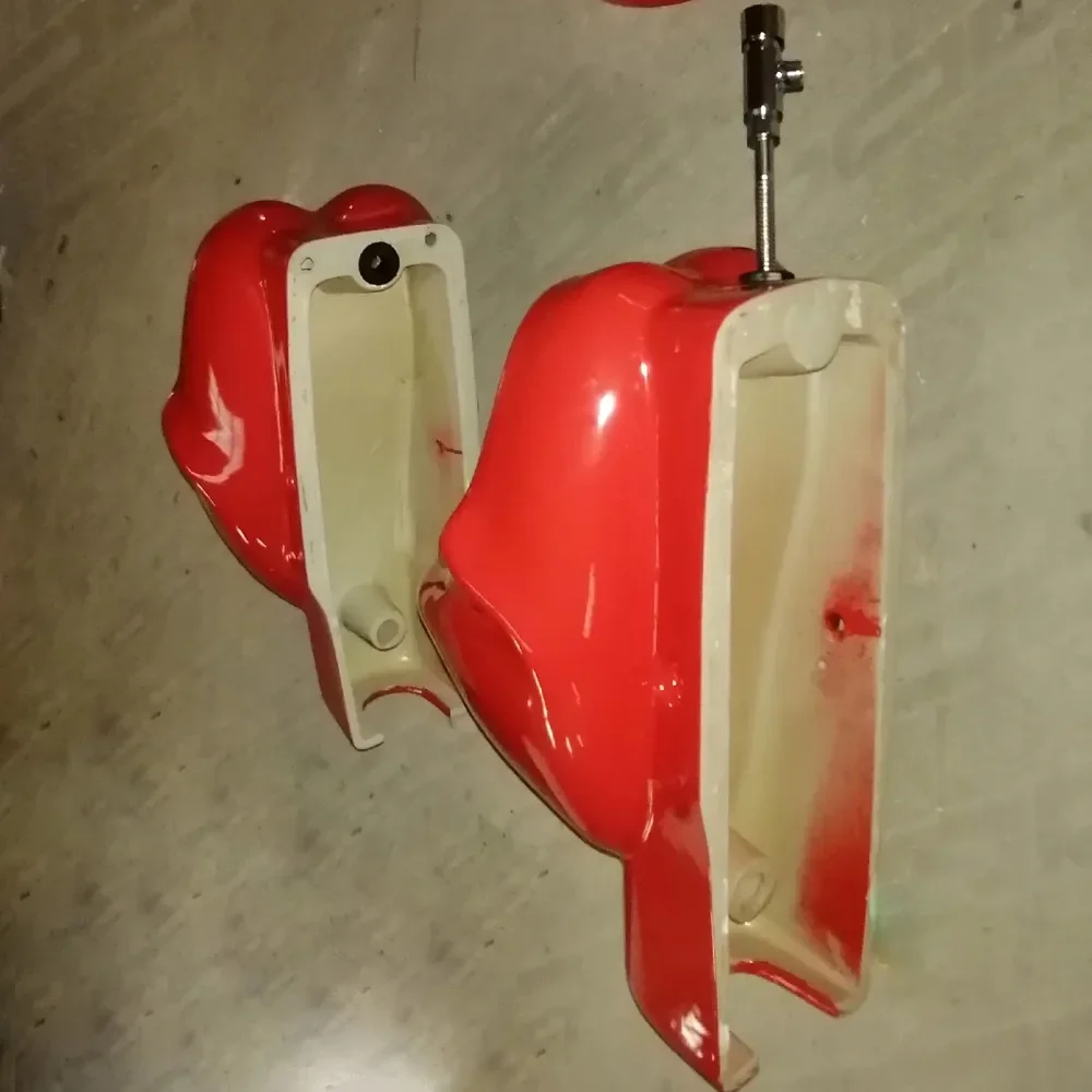 Kiss Urinary 3d Piss Toilet Pan Toilettes Salon Urine Device Hot Urination Red Bloody Urine Lip Bar Funny Sanitary Modern Home