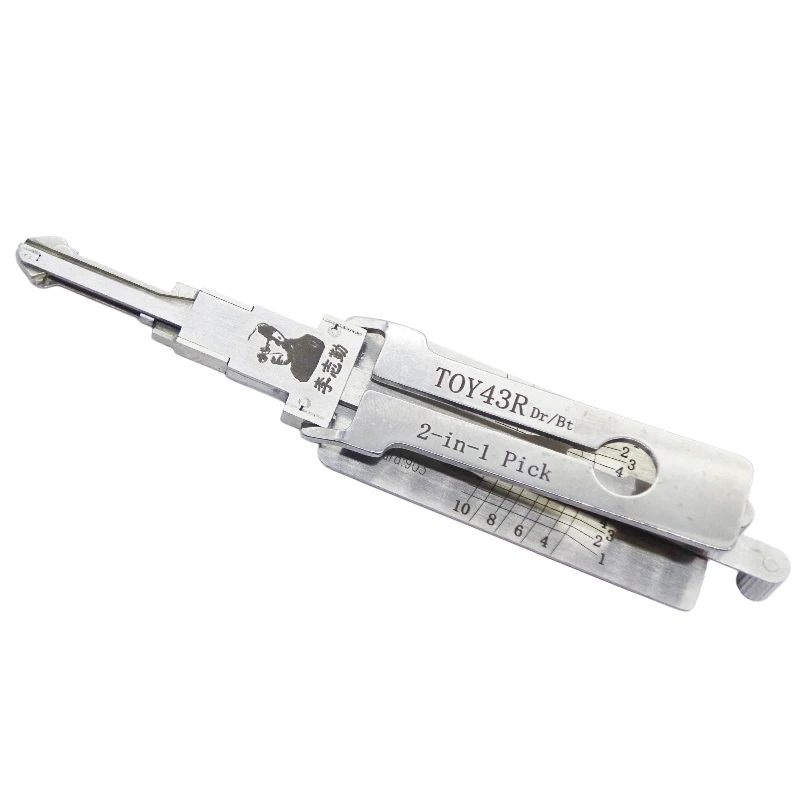 Lishi TOY43R 2 in 1 Locksmith Tool Lock Pick & Decoder Flat Milling for Toyota/Subaru XV/Great Wall Xuanl models