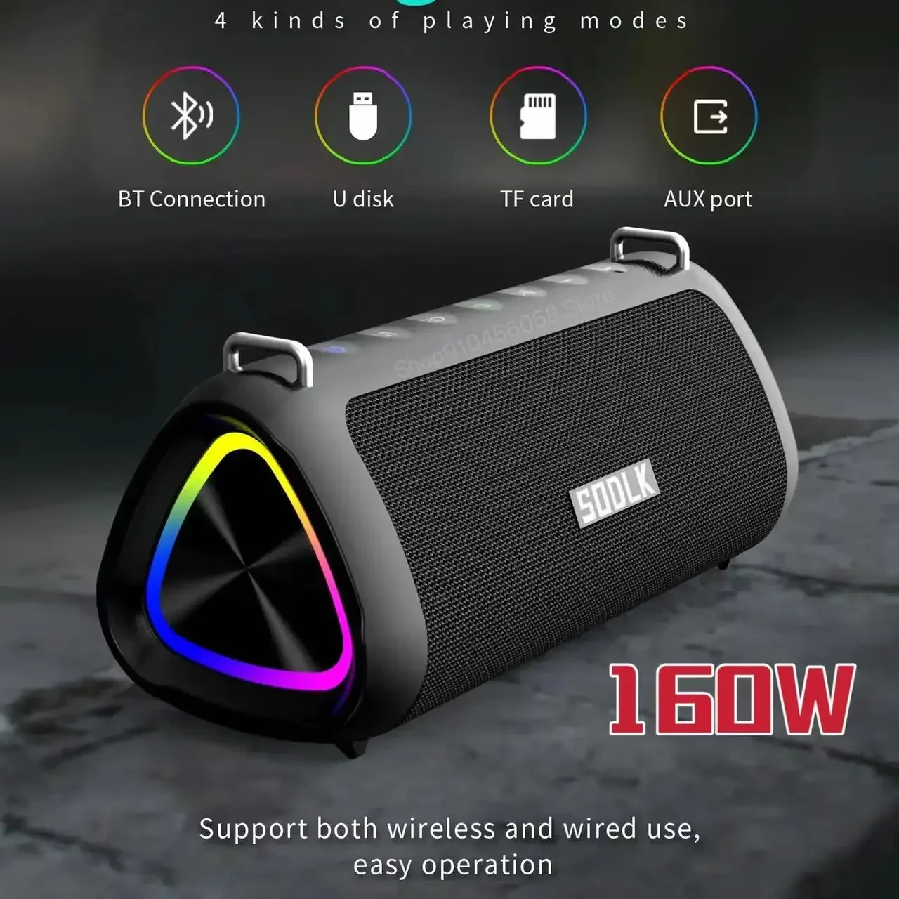 

Speakers Portable Bluetooth Sound Box Soundcore IPX7 Waterproof Bluetooth Speaker for PC Boombox Subwoofer Music Box with TF USB