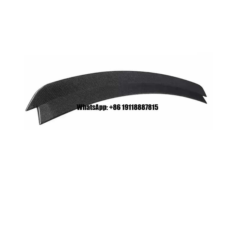 2015-2022 for Ford Mustang Carbon Fiber Single Rear Wing Spoiler Fixed Air RTR Body Kit with 3K/6K/12K Weave Glossy/Matte Finish