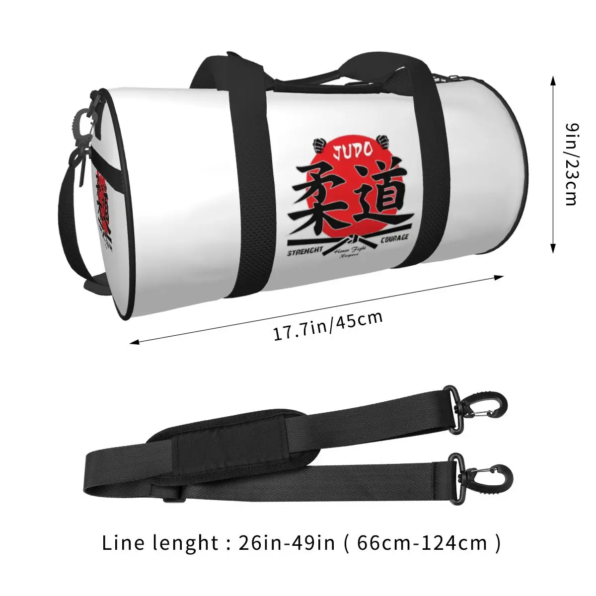 Judo Sports Bags Luggage Gym Bag with Shoes Funny Handbags Couple Design Outdoor Fitness Bag