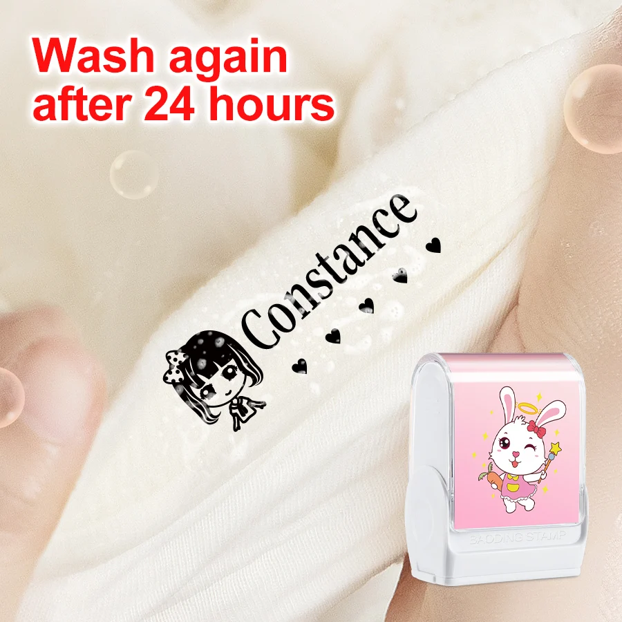 ختم اسم مخصص للأطفال - ختم مدرسي مقاوم للماء مخصص لرياض الأطفال، هدية طالب جديدة متينة غير قابلة للتلاشي #5