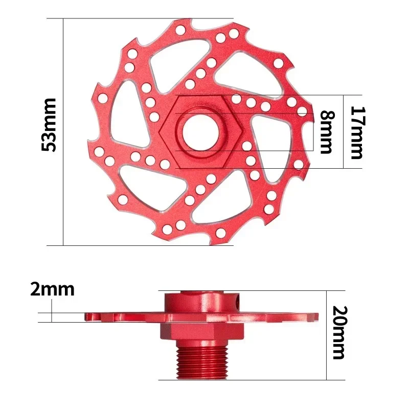 4szt Metalowa tarcza hamulcowa Adapter piasty sześciokątnej 17mm do Arrma 1/7 Infraction Limitless Felony 1/8 Typhon Upgrade Parts