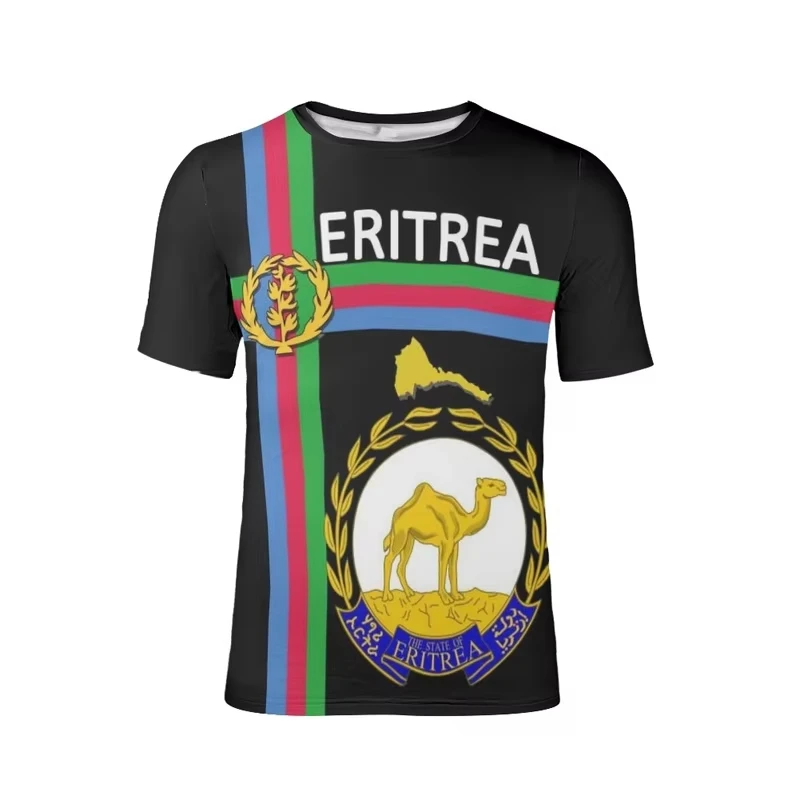 새로운 남성 티셔츠 이슬람 Tshirt 에티오피아 전통 크로스 남성 티셔츠 3d 인쇄 된 여성 T 셔츠 키즈 반팔 탑 의류
