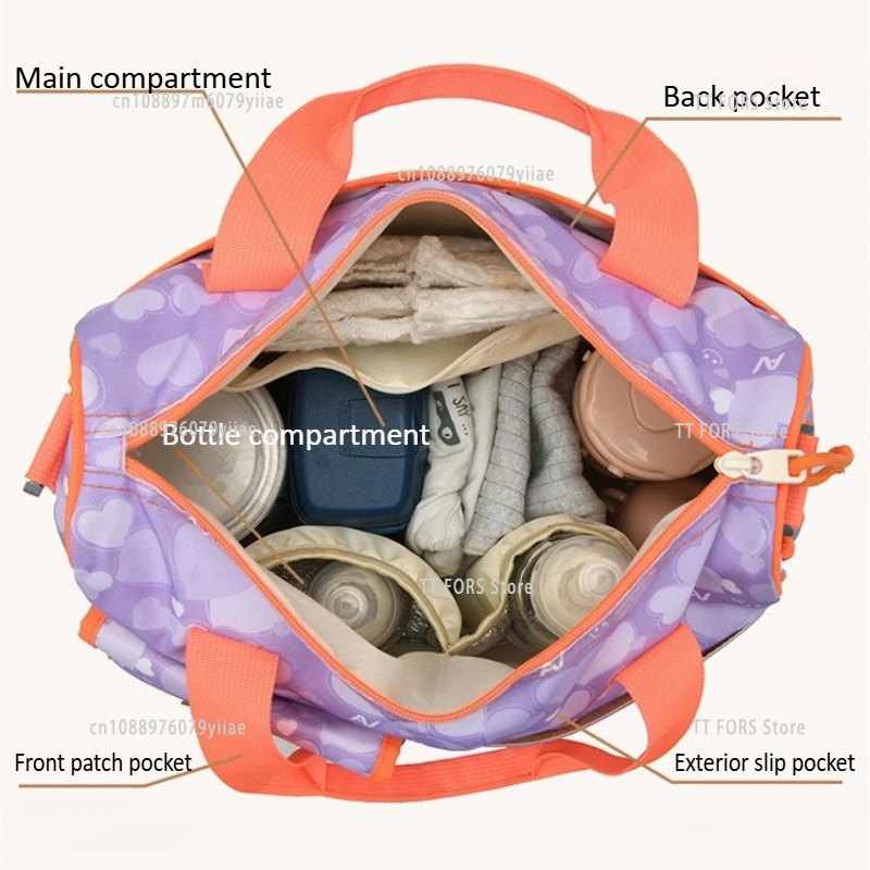 Mode grote capaciteit one-shoulder mummie tas multifunctionele crossbody babyluiertas moeder- en babytas moeder cadeau