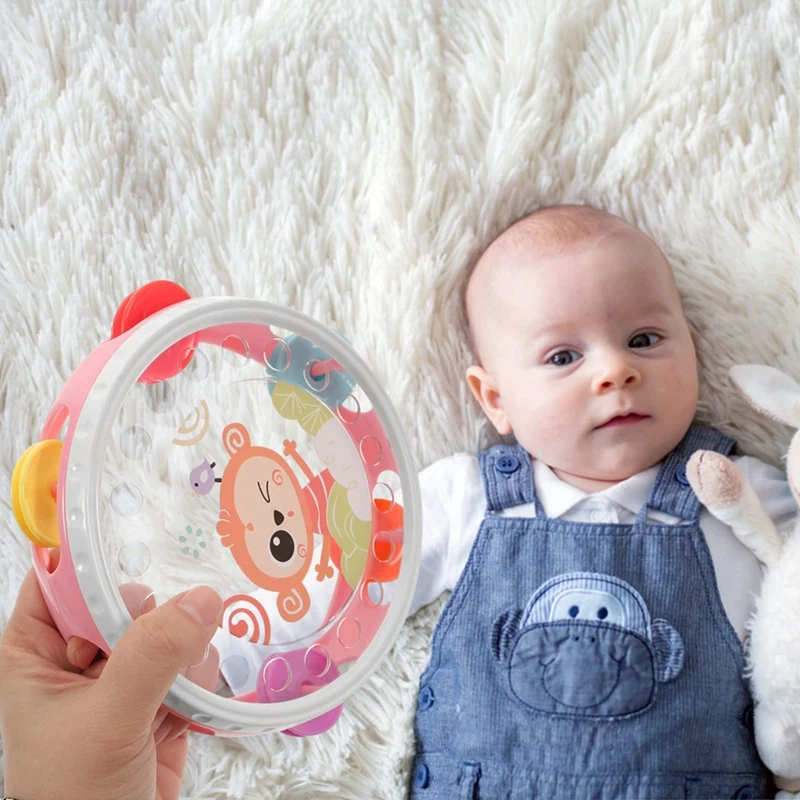 Children Clapping Tambourine Delicate Tambourines Percussion Instrument Adorable Tambourines Handheld Tambourine Easy To Use