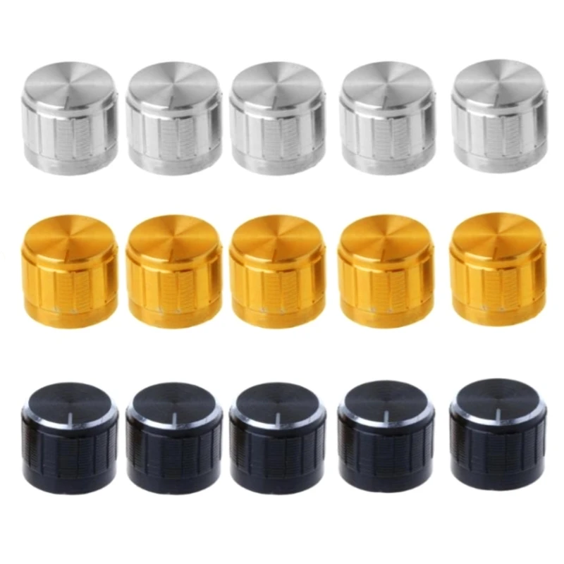  652D 10Pcs Guitar Volumes Control Knob Potentiometer Knobs 6mm Shaft Hole Amplifier Knob for Speaker Effect Pedal Amplifier