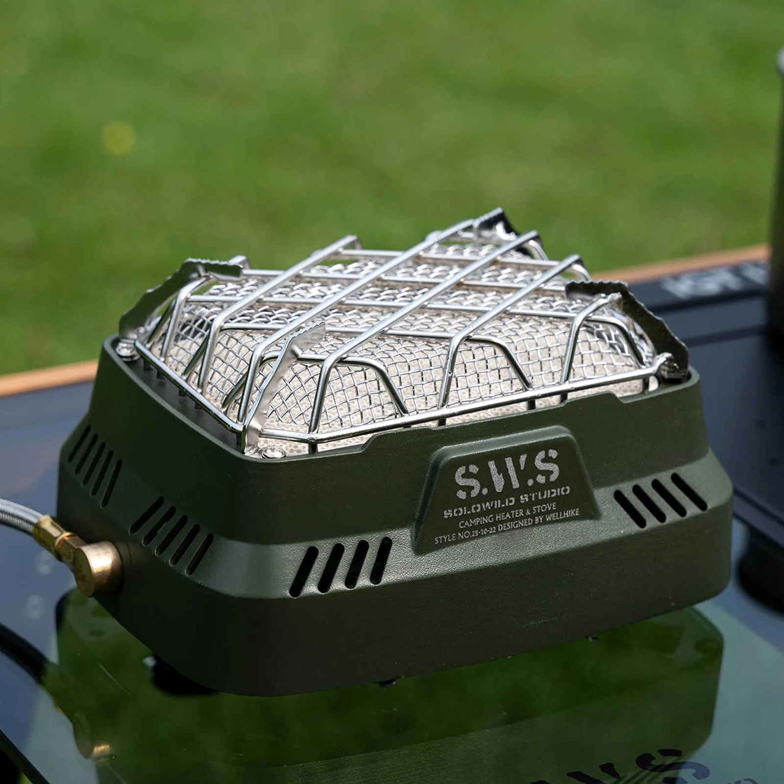 

Портативная мини-газовая плита двойного назначения для кемпинга, газовая плита для рыбалки и пешего туризма