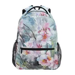 Mochila de impressão de flor de grande capacidade para mulheres, mochila floral para crianças, mochila escolar para meninas, adolescentes, nova