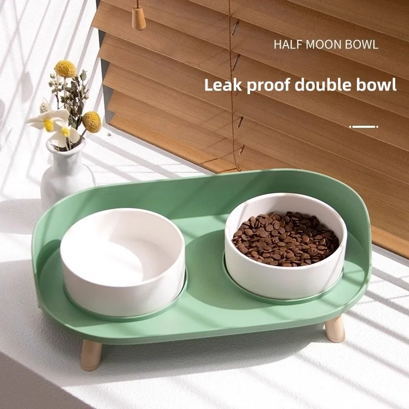 

Anti knock pet supplies, cat bowls, ceramic double bowls, dog bowls, cat food bowls, cervical protection, cat food bowls, water