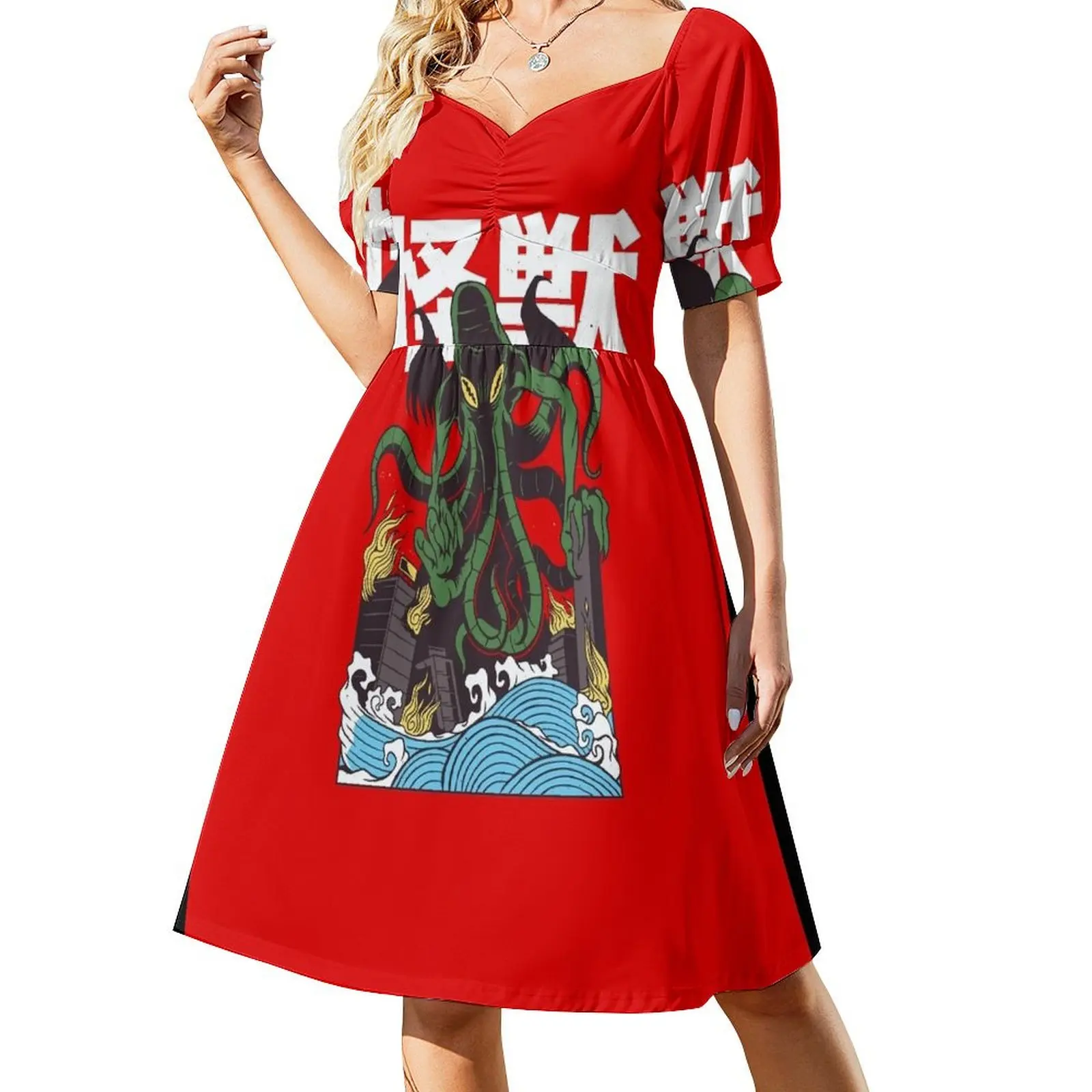 

Japanese Cthulhu Short Sleeved Dress dress for women summer elegant and pretty women's dresses Dress