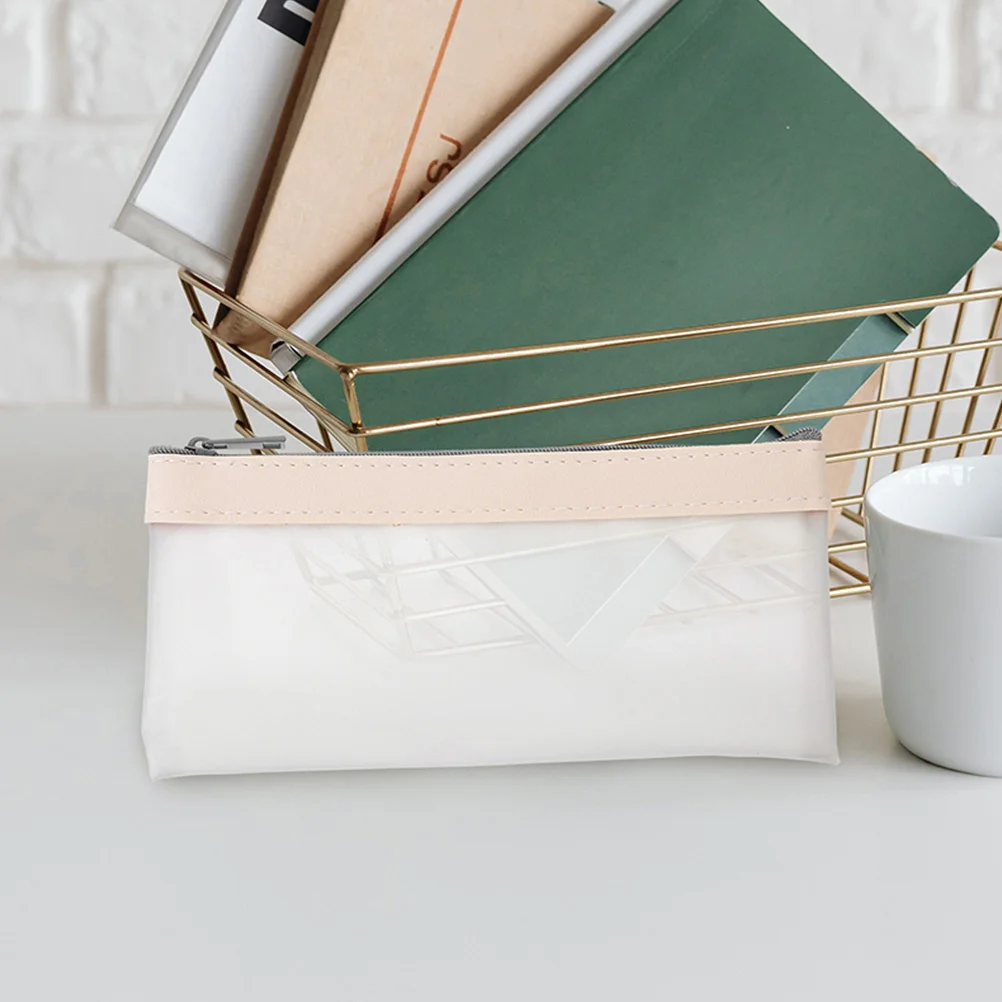 

2Pcs Transparent Money Bags with Zipper Clear Cash Pouch Convenient Organizer for Bank Deposits Small Item Storage