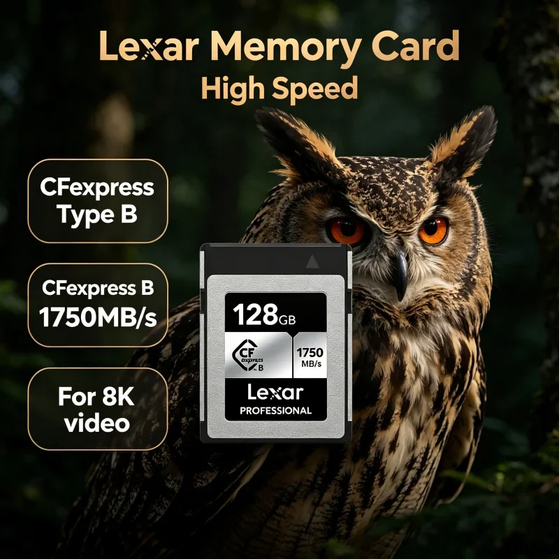 Lexar CFexpress Type B Memory Card CF express Type B Card Read 1750MB/s 512GB 128GB 256GB Storage Card For 8K Video