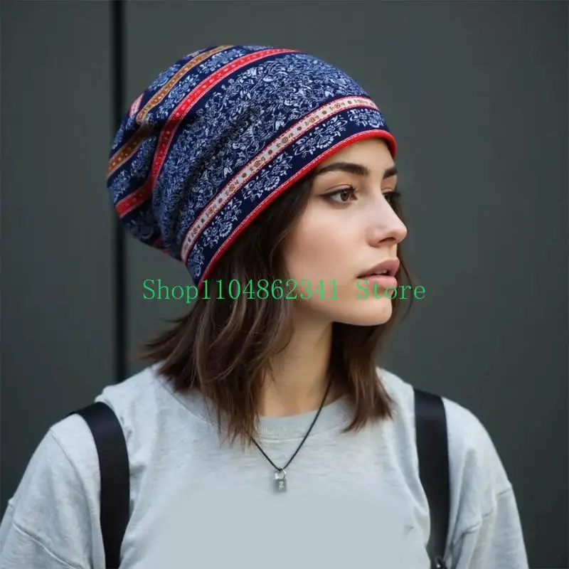 5asd Lace Headscarf for Women Slouch Turban Hat with Bright Color for Street Styles Outfit Various Occasion Headwrap Hat