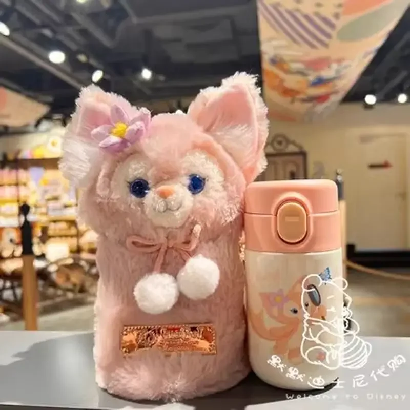 220ml Disney Cartoon Cute Shellie May Stellalou Cookieann Linabell Plush Crossbody Stainless Steel Insulated Cup Christmas Gift