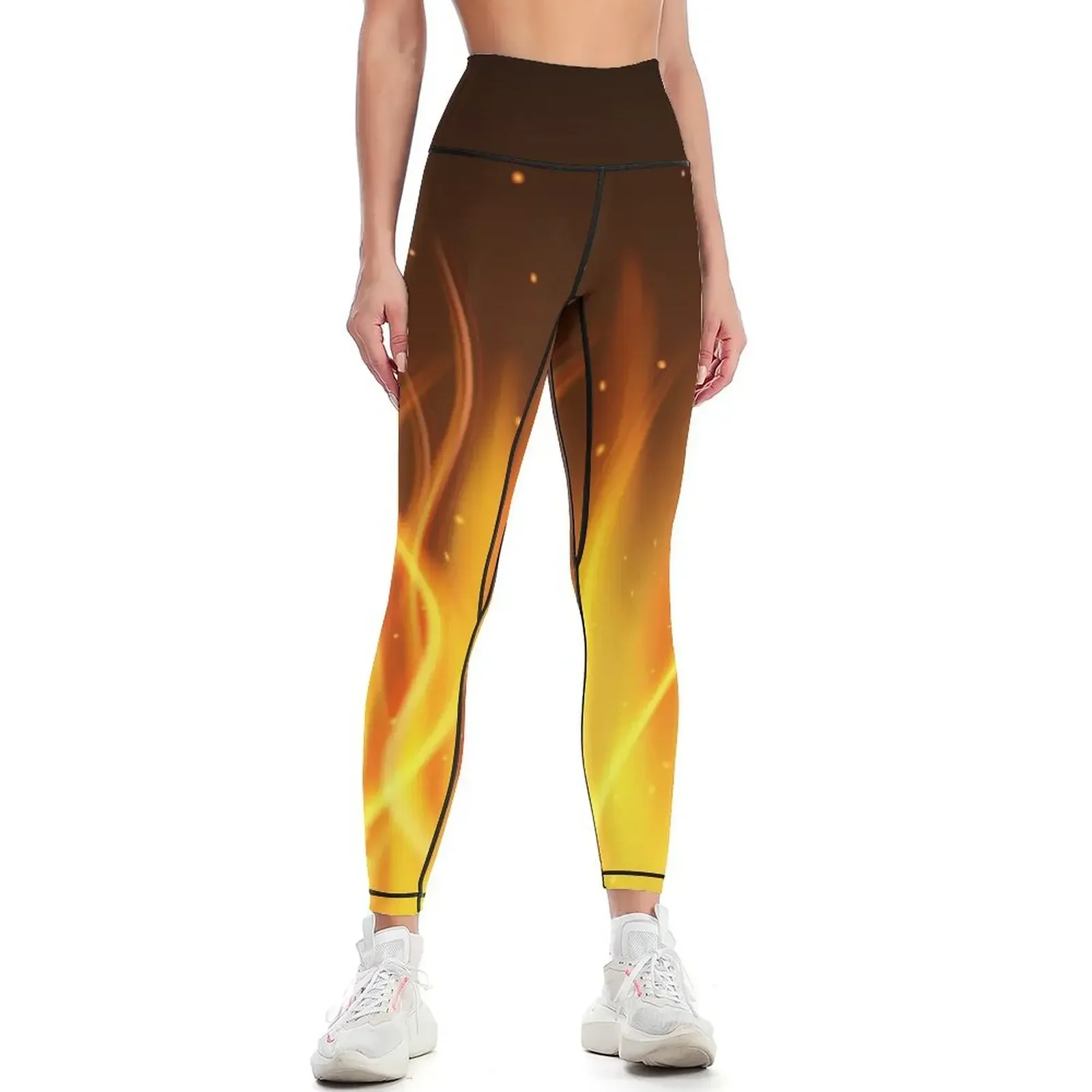 

Fire Halloween witchfire Leggings Female legging pants for physical sporty woman gym sports woman gym Womens Leggings