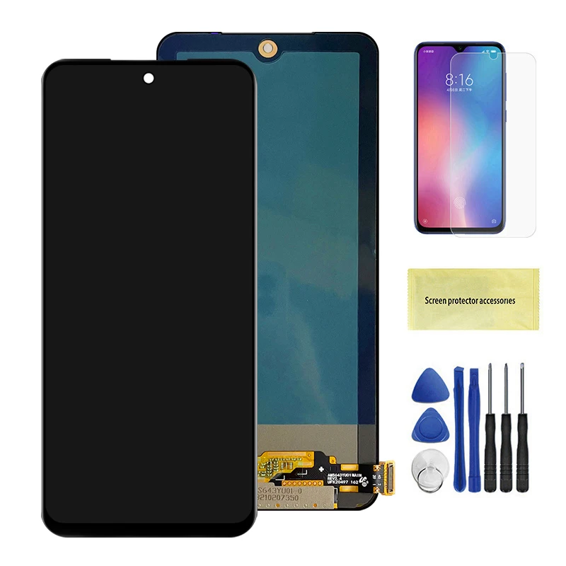 Lcd Scherm Vervanging Smartex® Display LCD Compatibel Met Xiaomi Redmi Note 10 4G (M2101K7AI - M2101K7AG)(Zwarte Kleur, Geen Frame Zwart Display