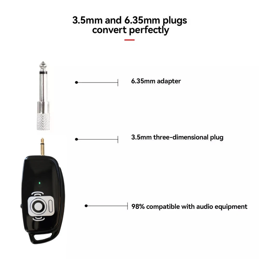 ميكروفون لاسلكي احترافي UHF 2.4G 360 درجة ميكروفون لاسلكي للساكسفون البوق ساكس استقبال لاسلكي