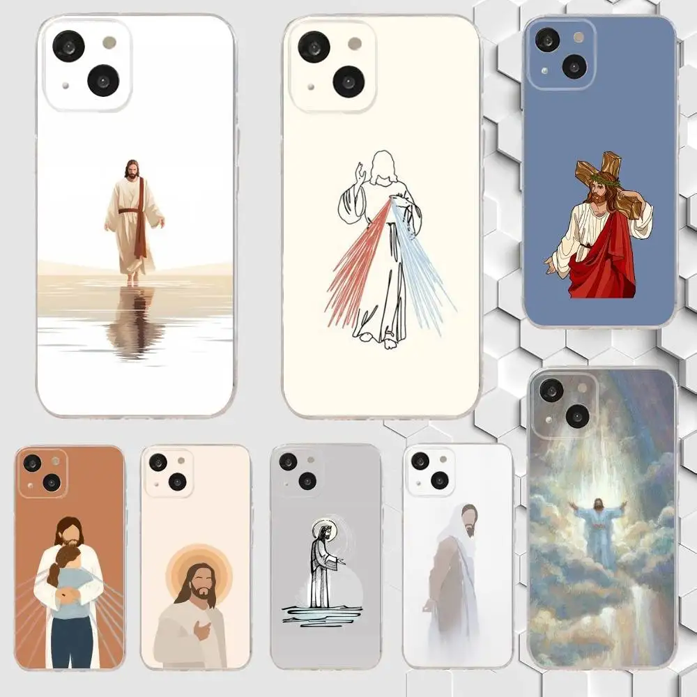 

Faith Christian Religious Jesus Phone Case For iPhone 17,16,15,14,13,12,11 Plus,Pro,Max,Air,XR,XS,X,7,8 Plus,SE,Mini Transparent