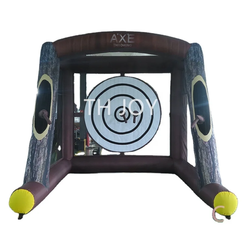 free air ship to door, Outdoor 3x3m oxford inflatable challenge game good quality axe throw game