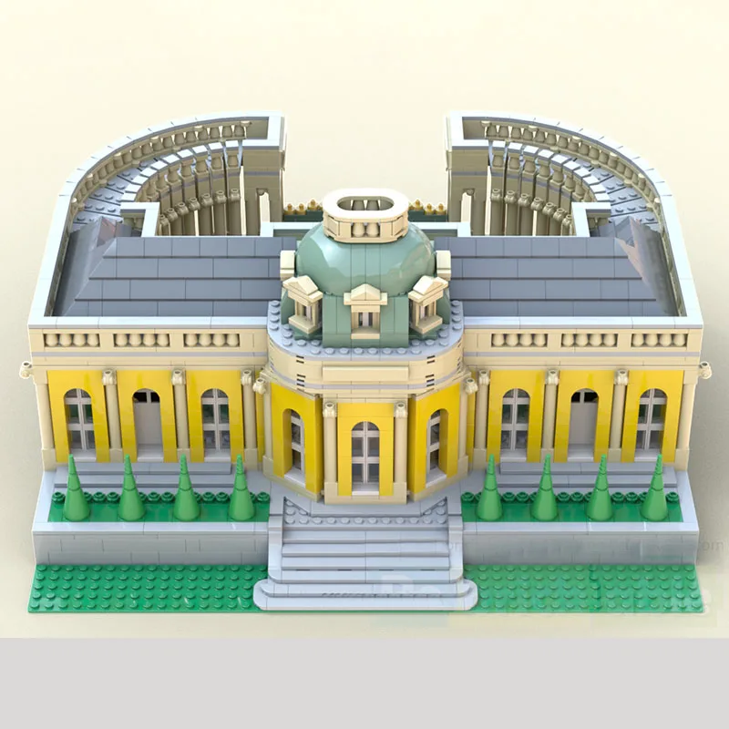 New Moc Building Blocks Building Model Berlin Worry free Palace Module Building Blocks Gift Children's Toys DIY Assembly Set