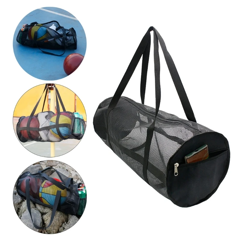 Foldable Large Capacity Mesh Duffels Gear Bag Scubas Diving Snorkeling Equipment Football Storage Bag Tear-resistant Duffels Bag