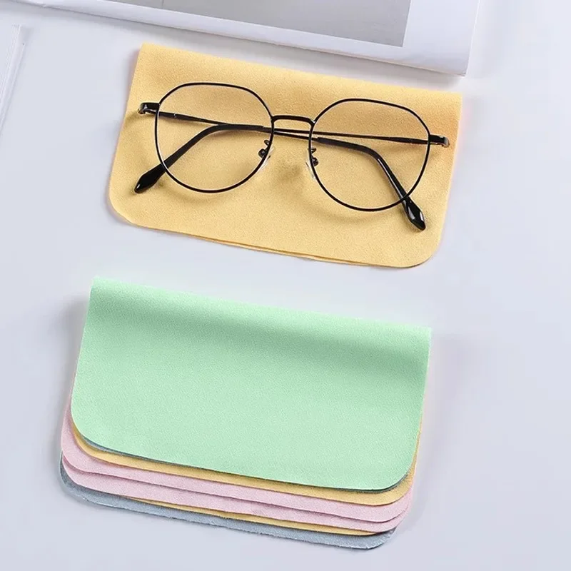 20PCS 13x13cm Glasses Clean Cloth Microfiber Cleaner Cleaning Cloth for Phone Screen Camera Sunglasses Cloth Color Random