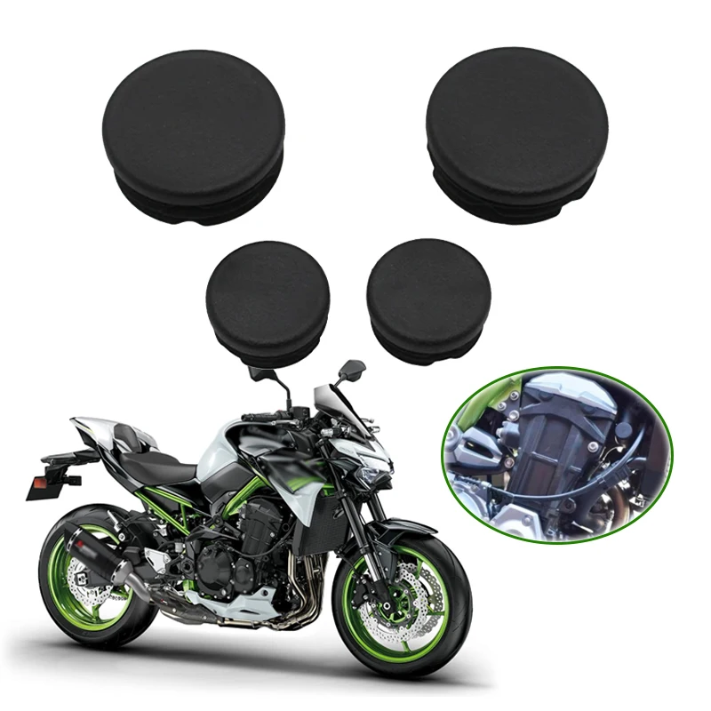

4PCS Motorcycle Frame End Caps Frame Hole Cover Caps Plug Decorative For Kawasaki Z900 Z 900 z900 2017-2022 2021 2020
