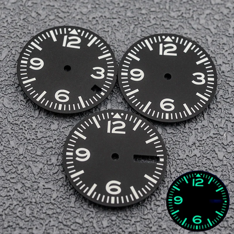 

NH35 Dial Mod Green Luminous Watch Dial Fits 7S26 4R NH34 NH35 NH36 Movement for SKX007 6105 SRPD Tuna Monster Turtle Watch Case