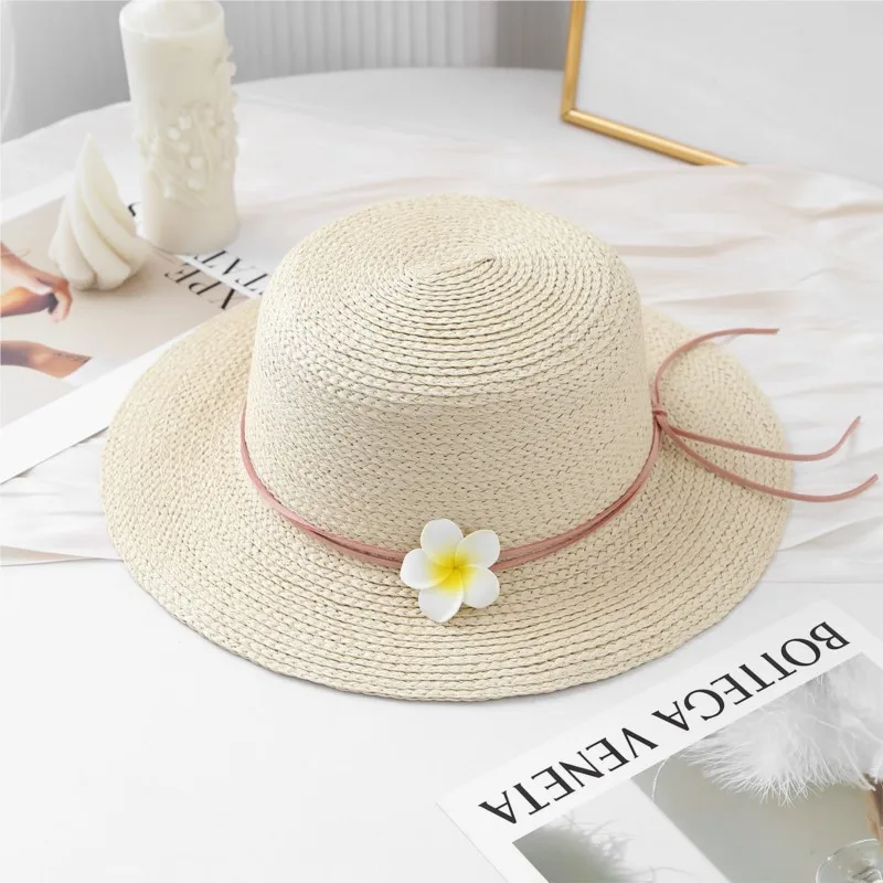 New lace knot hat women's wide-brimmed customizable vacation