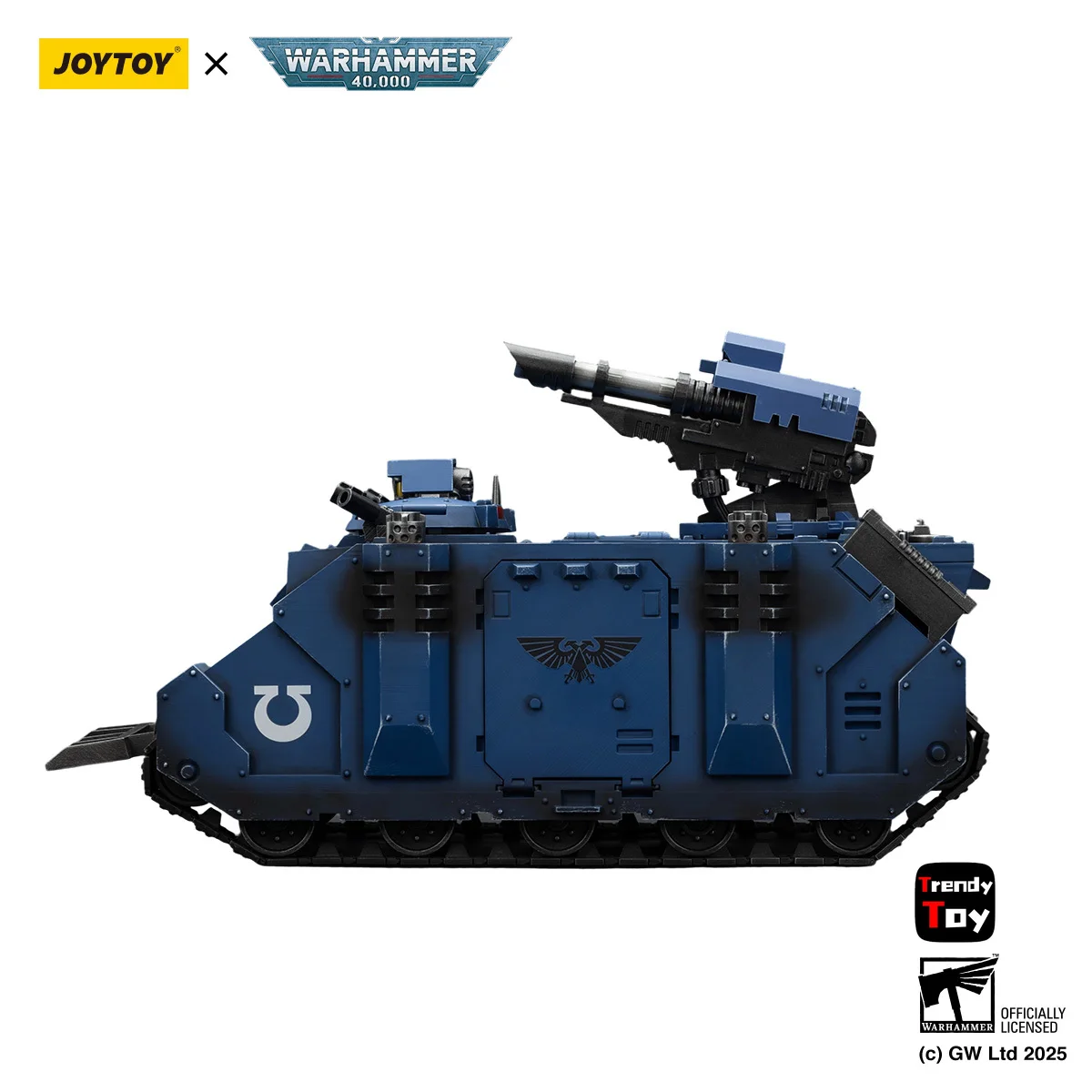 【Prevendita】JOYTOY Warhammer 40K Ultramarines Razorback con Twin Lascannon 1/18 Action Figure Toys