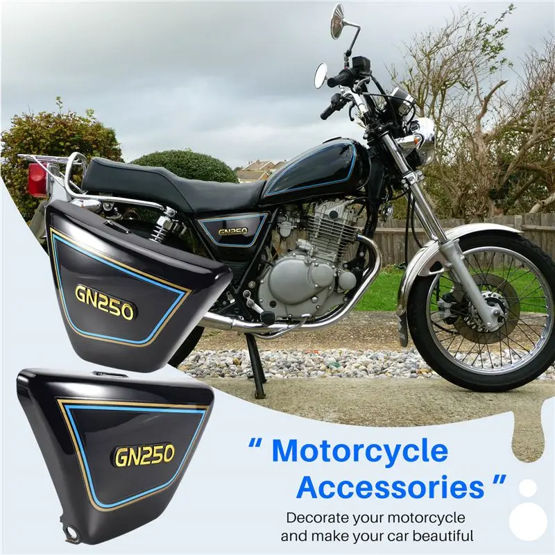 AU16-1 Pair Right & Left Frame Side Covers Panels For Motorcycle Parts Gn 250 Gn250 Gn250 Motorcycle Parts