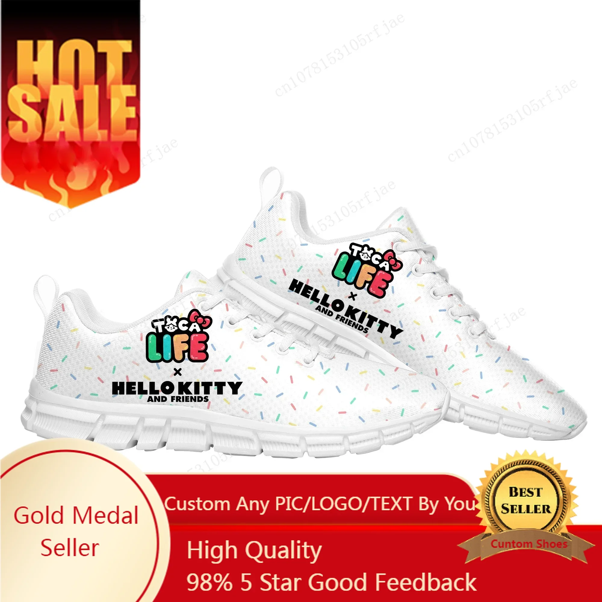 

Toca Life World Sports Custom Shoes Cartoon Game Men Women Teenager Sneaker Fashion Tailor Made Couple Built Shoes