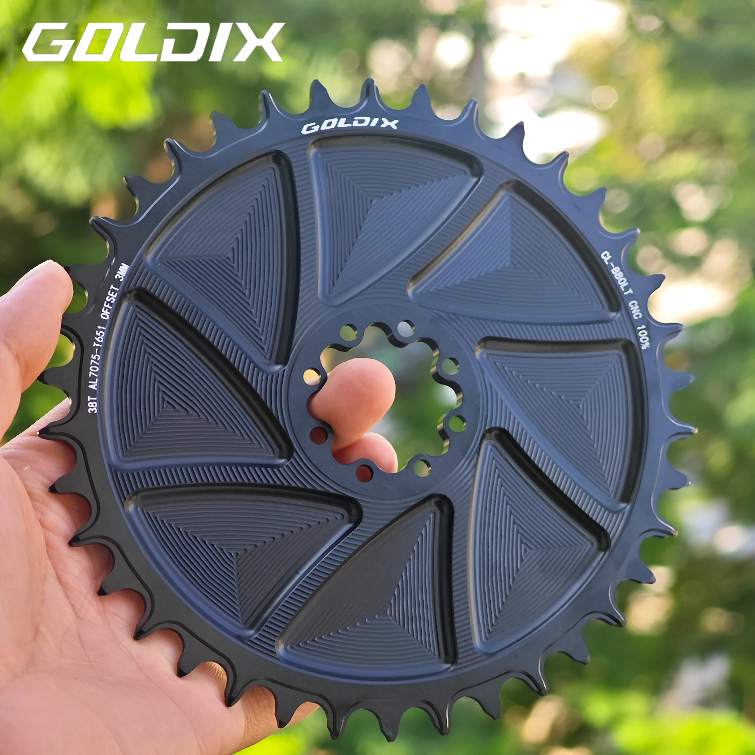 GOLDIX 8-Bolt Bicycle Chainring Wide and Narrow Teeth AERO