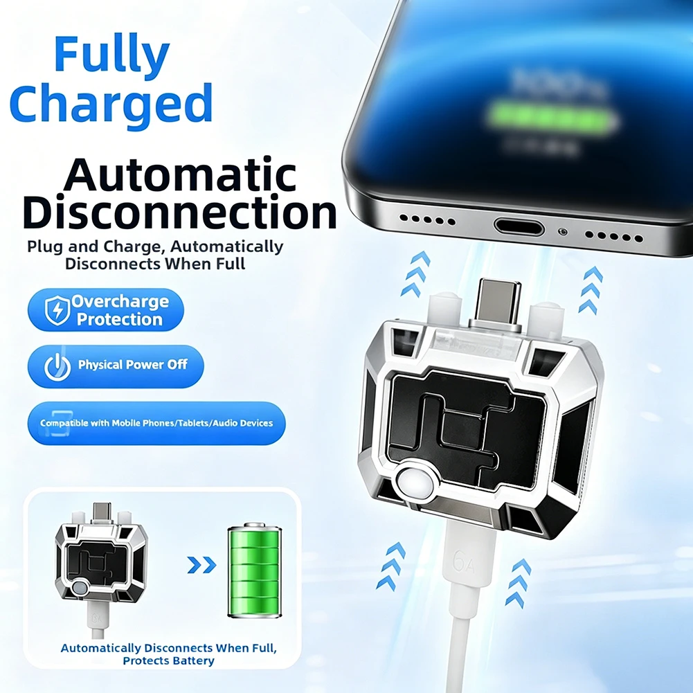 Fast Charging Full Charged Separator Auto Disconnect Protector Auto Cut Off Overcharge Protection Safety Charger For Phone Tools