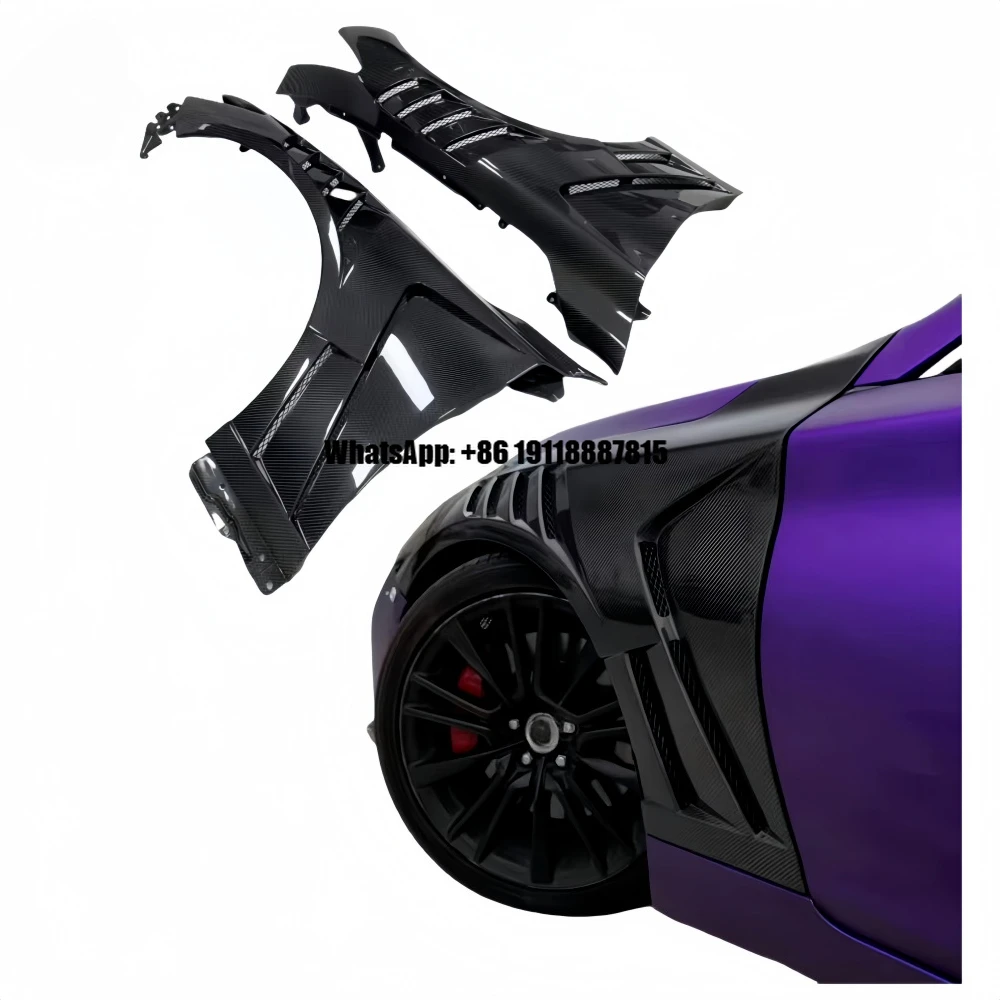 New Carbon Fiber Front Ventilation Grille Spoiler Body Kit, for Infiniti Q50 V37 V2 Bumper Accessories - V37Q0